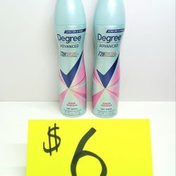 Degree Advanced 72hr Antiperspirant Deodorant Sprays 