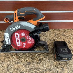 Ridgid Circular Saw w/batt 