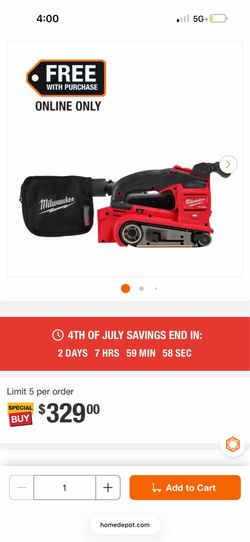 M18 Fuel belt sander