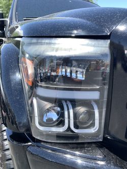 2012 Ford F250 Anzo U-Bar LED Projector Headlights 