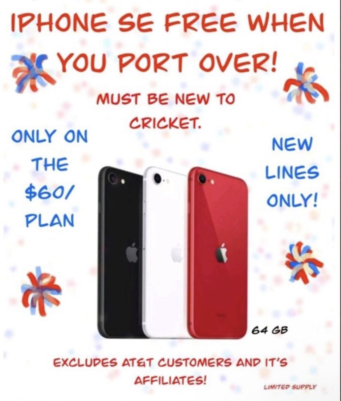 iPhone SE FLASH SALE! Free When You Switch!!