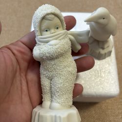 Dept 56 Snowbabies Friendship Club 1998-1999 "Baby It's Cold Outside" Set