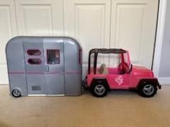 Doll CAMPER And JEEP ( 18 Inch Dolls)