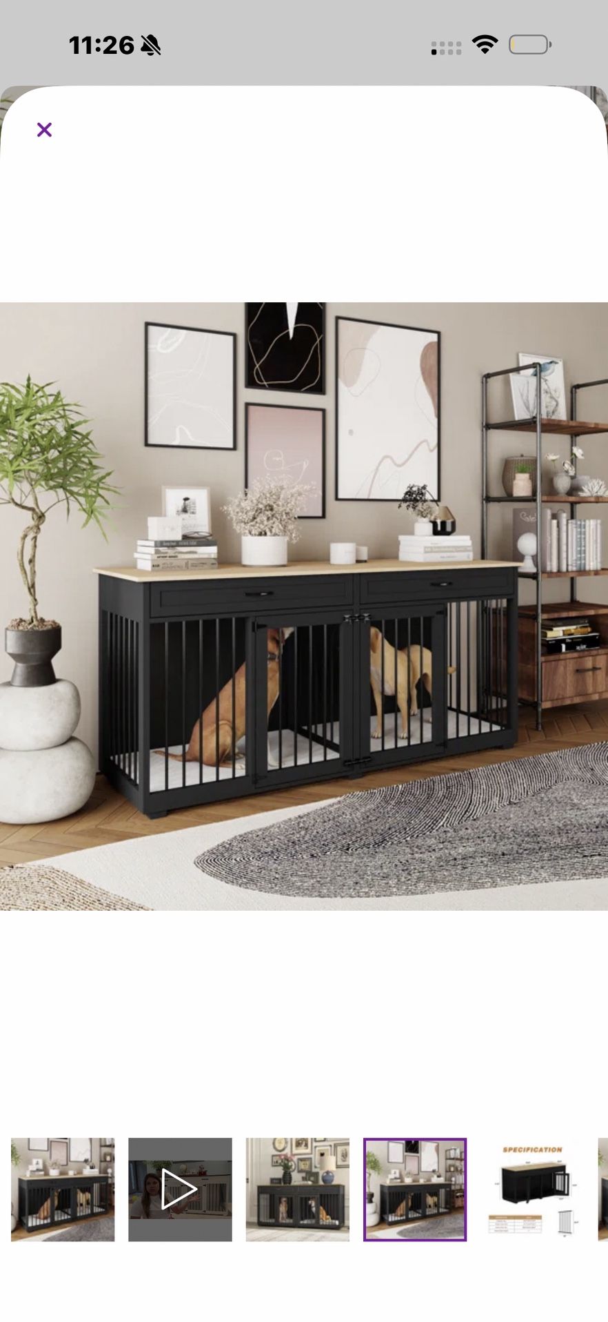 Dog Crate With Drawers