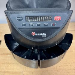 Cassida C100 Electronic Coin Sorter/Counter, Countable coins 1¢, 5¢, 10¢, 25¢