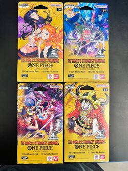 Bandai One Piece Card Game OP-17 Booster Pack Lot (English Ver)