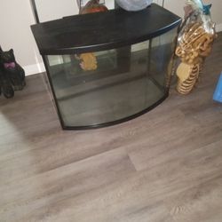 Large 37.5 Gal Fish Tank With Led Light Hood