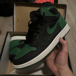 Jordan 1 Pine Green Black Used Size 9.5