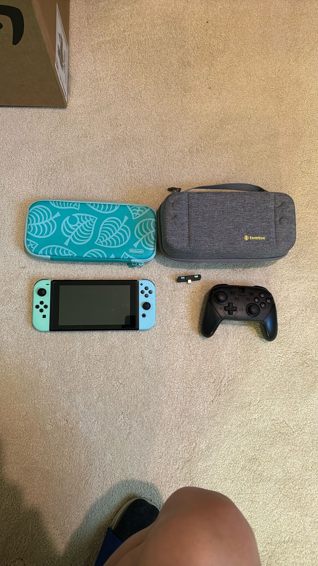 Animal Crossing Nintendo Switch Bundle – Pro Controller + Travel Cases