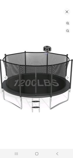 Free Trampoline 15ft all black