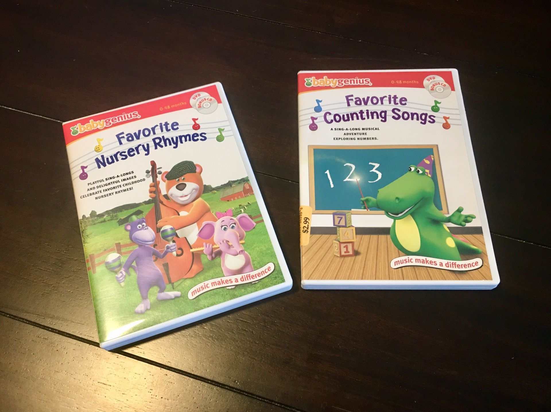 Sing Along Baby Genius Favorite Nursery Counting Songs
