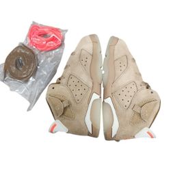 Travis Scott x Jordan 6 Retro ‘British Khaki’ DH0692-200 Kids 6C New