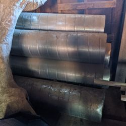 14 In By 10ft A/C Metal Ducting