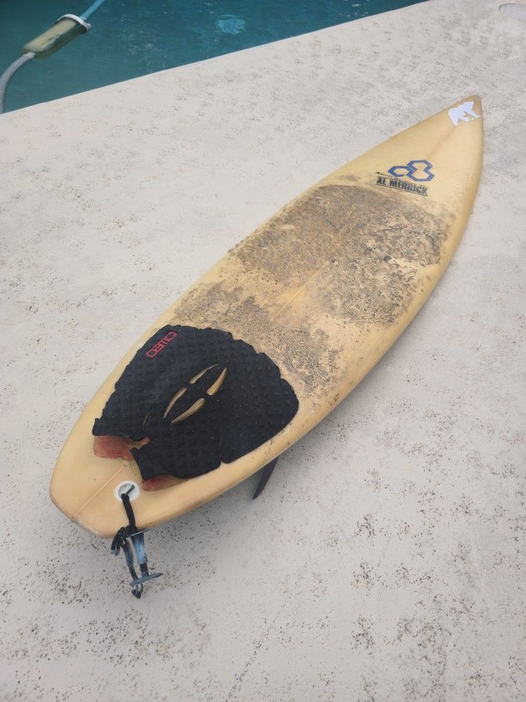 Surfboard 7ft Surf Board Longboard AL MERICK Fins Surfing Water Tight Surfboard
