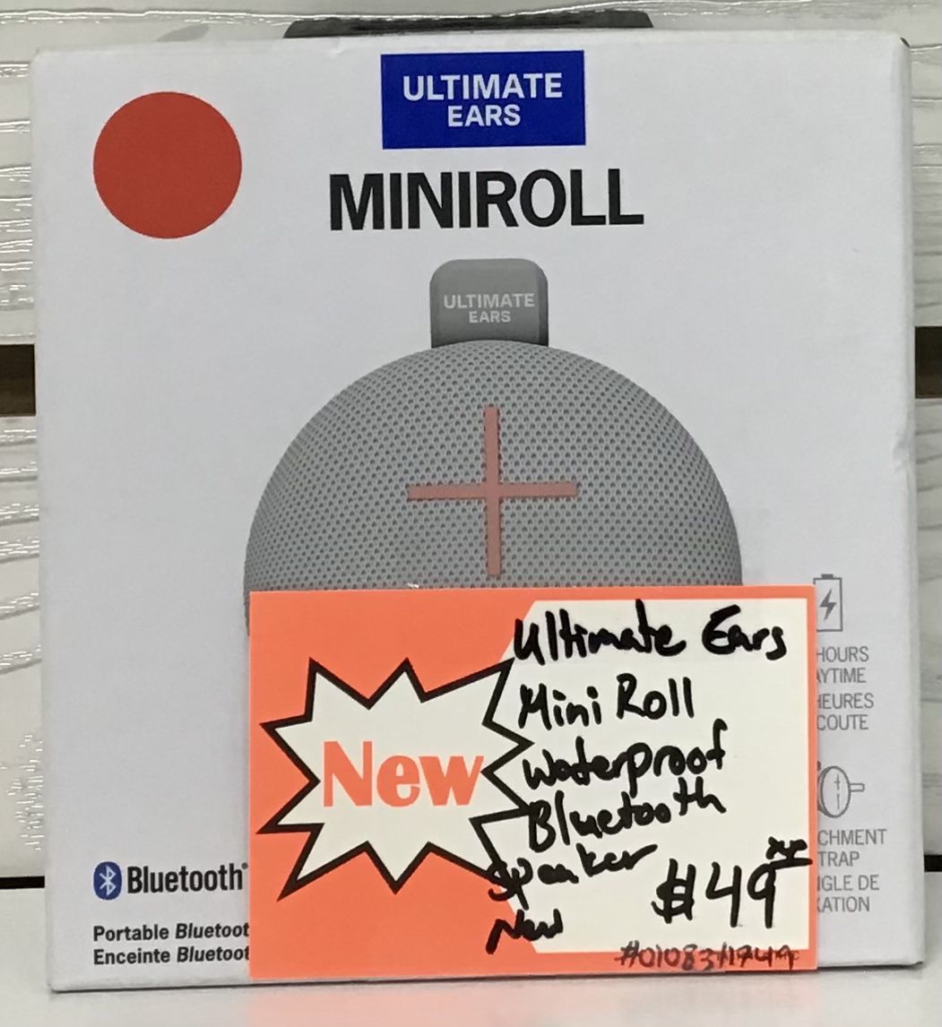 Ultimate Ears Mini Roll Waterproof Bluetooth Speaker New