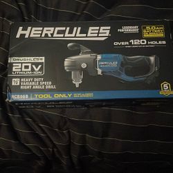 NEW NIB Hercules 20V Brushless 1/2" Right Angle Drill HCB96B Tool Only 59178