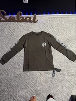 Khaki Chrome Heart Tee