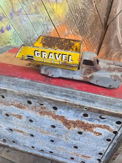 Vintage Metal Toy Gravel Dump Truck
