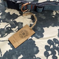 New-Levi Strauss Levi's X Target Blue Jean Denim Dog Collar Size Large
