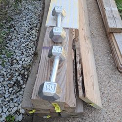 Pesas De 10 Libras Used Painted 