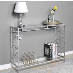 New in it’s box Glass Console Sofa Table, Small Entryway Table, Modern Console Tables, Clear Hall Fo