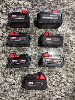 Milwaukee Batteries 65$ Each For 5.0
