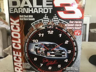 Dale Earnhardt 3 Racing clock