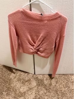 Pink crop top small