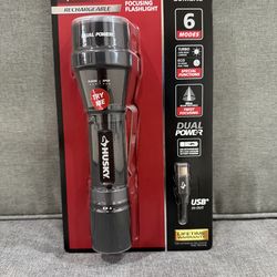 Husky 1800 lumens Rechargeable flashlight