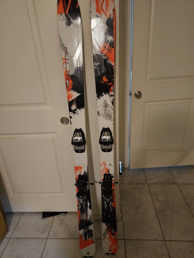 K2 Skis And K2 Ski Poles W/Solomon Ski Bag