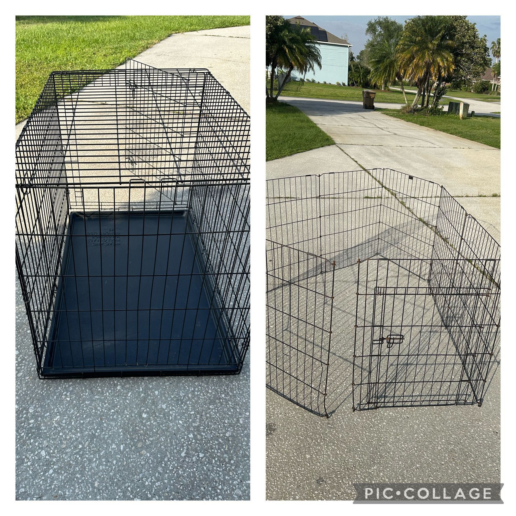 Large Dog  Crate Kennel And Playpen