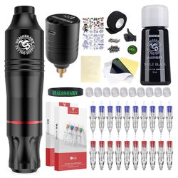 Dragonhawk wireless tattoo machine kit
