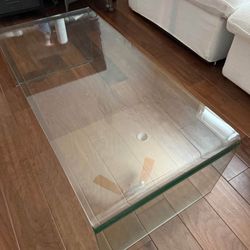 glass coffee table