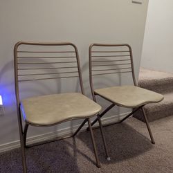 Midcentury Folding Chairs - $100