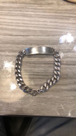 Silver cuban link heavy
