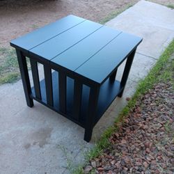 Single Black Side or End Table 20"H x 22" x 22"