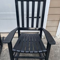 2 Black Rocking Chair