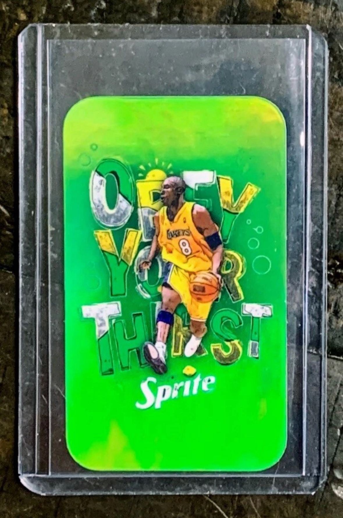 Kobe Bryant 2002 Sprite—Obey Your Thirst Mini Promo Refractor Card