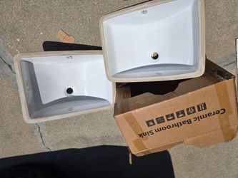 Ceramic Bathroom  Sink 2 PCS