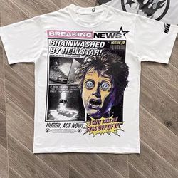 Hellstar Breaking News T-shirt Size Large