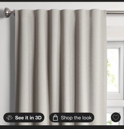 Threshold Gray curtains 50x90inch
