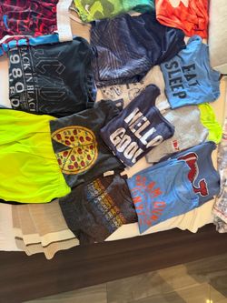 Barely worn boys, designer, clothes, size, medium, and large