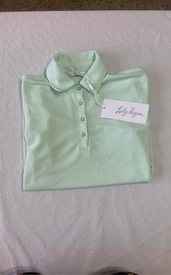 Women’s X Small Mint Short Sleeve Polo New