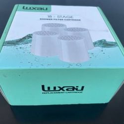 Brand New Luxau 4 Pc 18 Stage Shower Filter Replacement Cartridge,Shower Filter Refill
