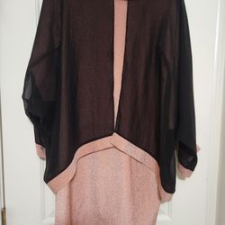 Pink And Black Dress