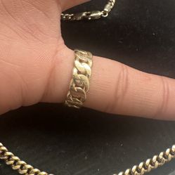14KT CUBAN RING