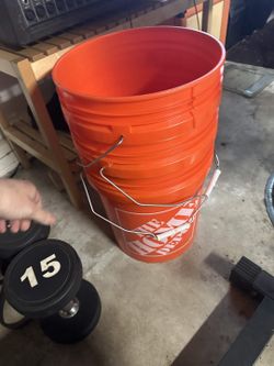 Home Depot 5 Gallon Buckets (QTY x3)