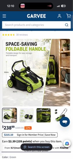 Electric lawn mower