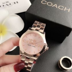 Rose Gold Coach Watch