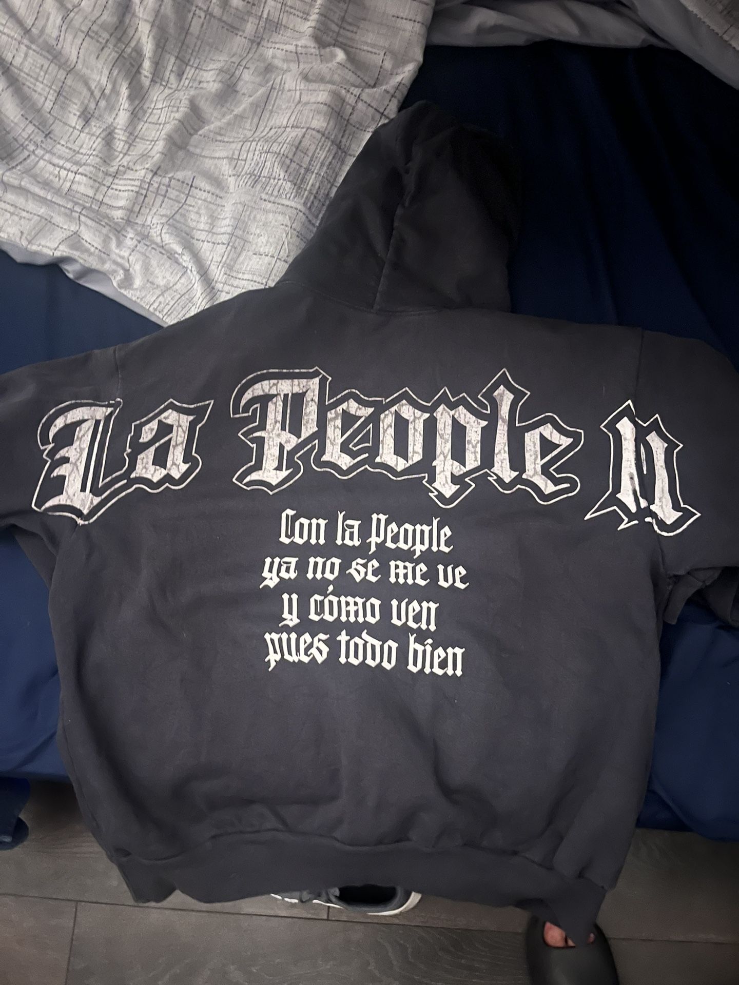 Peso Pluma La People Black hoodie
